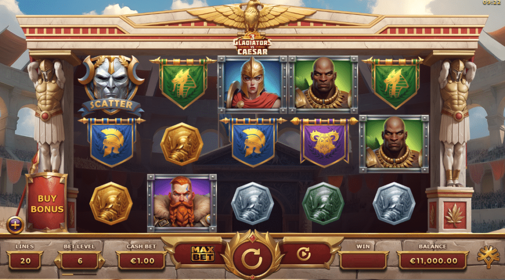 3 Gladiators vs Caesar Base Game