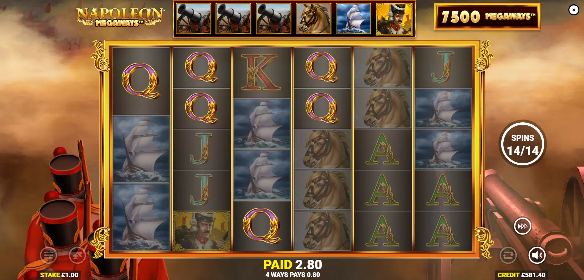 Napoleon casino free spins