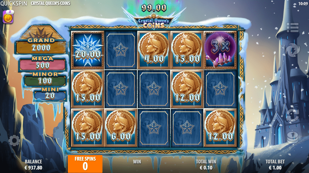 Crystal Queen's Coins - Frozen Fortune Bonus