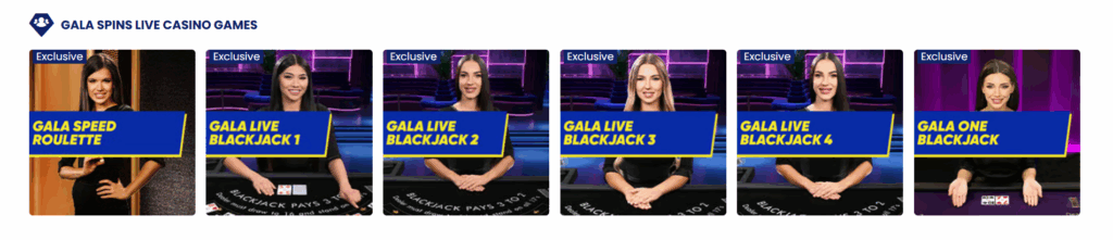Gala Spins Live Casino