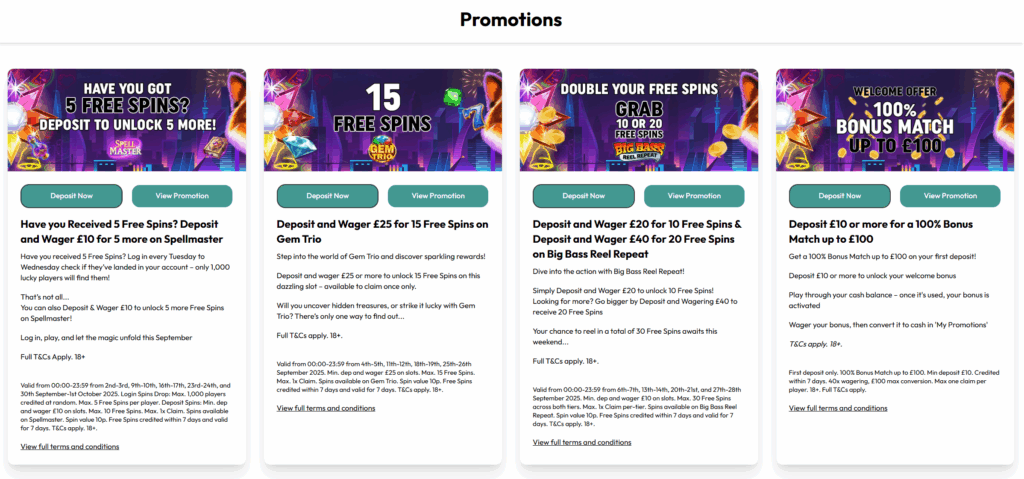 slots rush promos