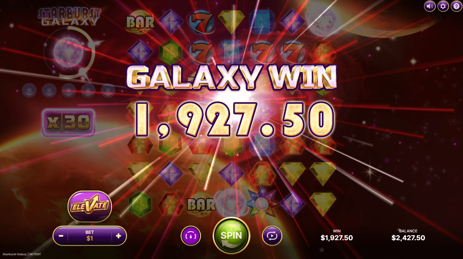 Starburst Galaxy - Big Win