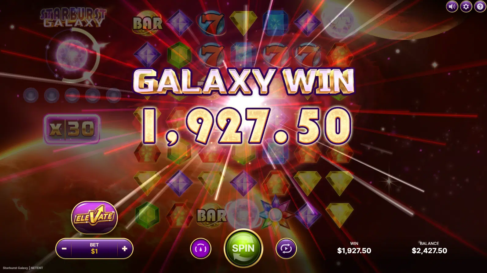 Starburst Galaxy - Big Win
