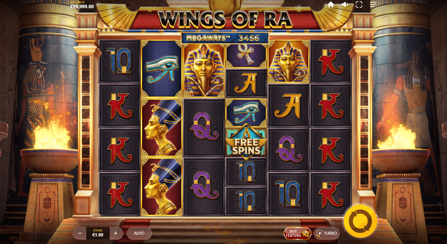 Wings of Ra Megaways - Base Game