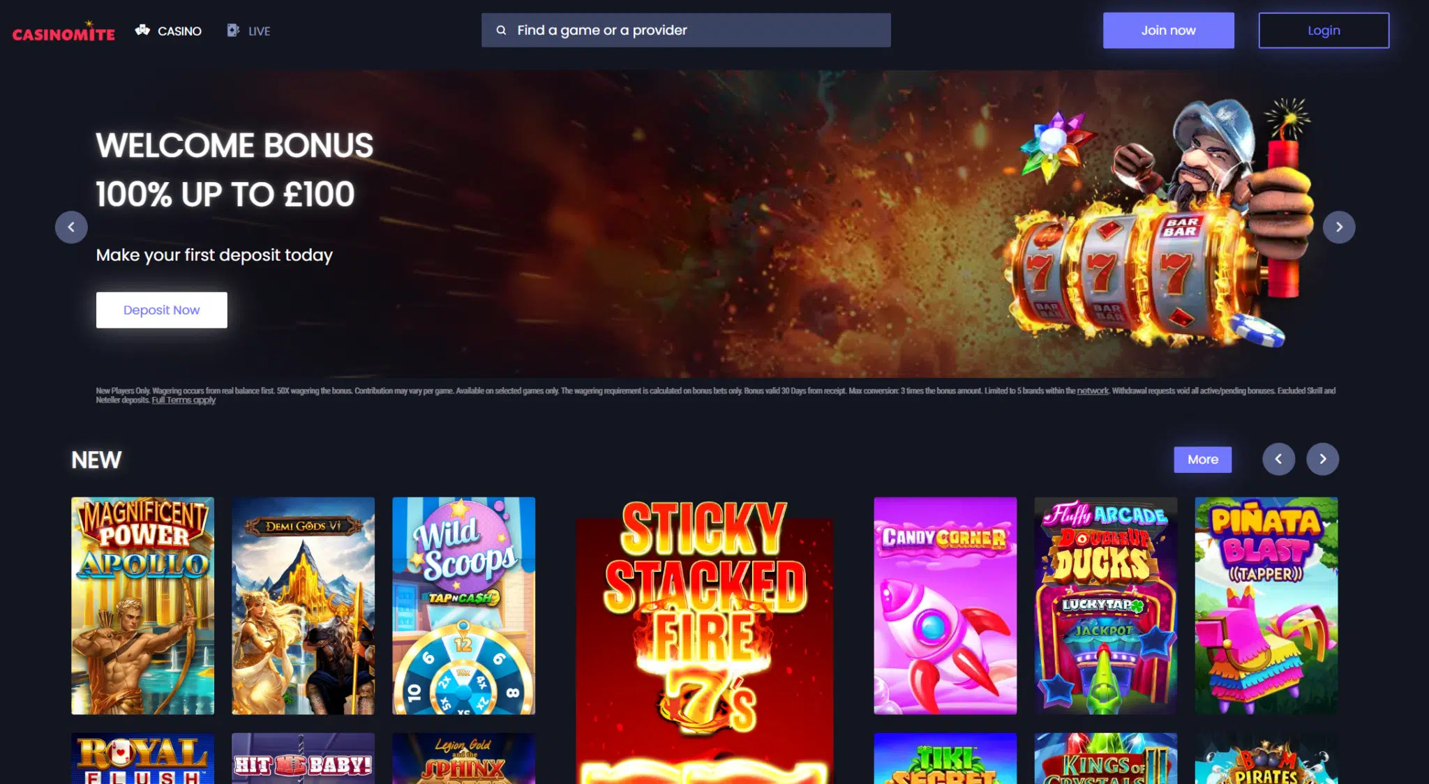 casinomite homepage