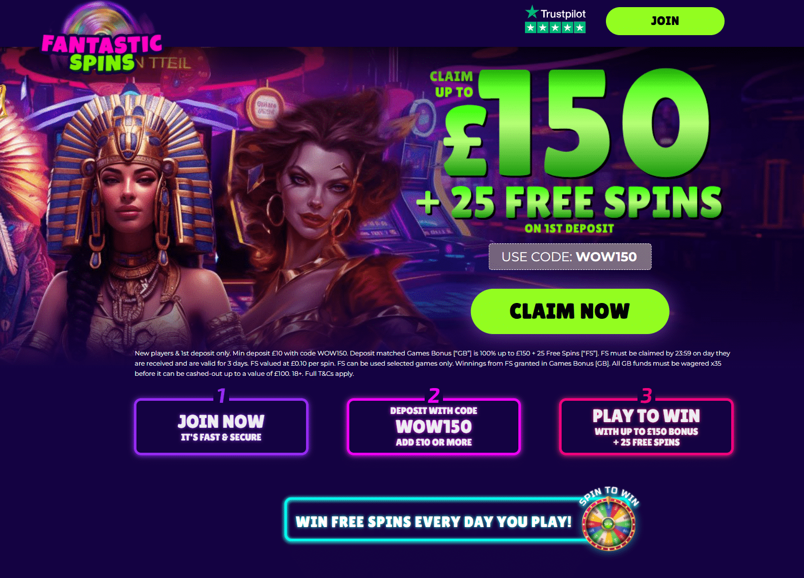 fantastic spins homepage