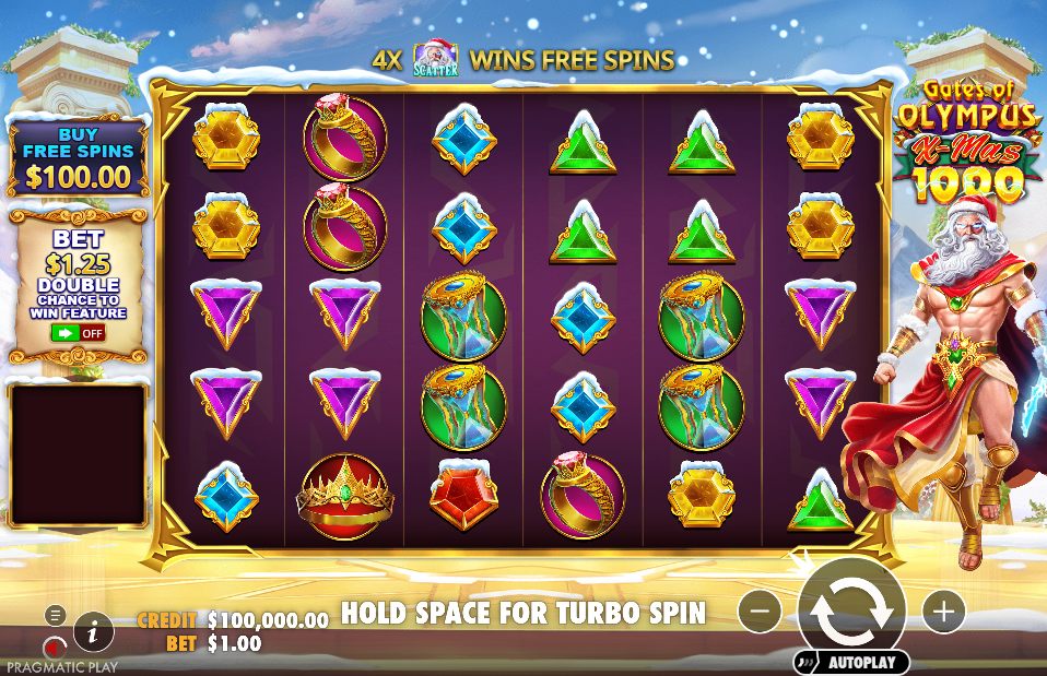 Gates of Olympus Xmas 1000 Base Game