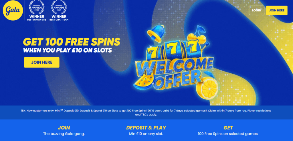 new gala spins welcome offer 2026