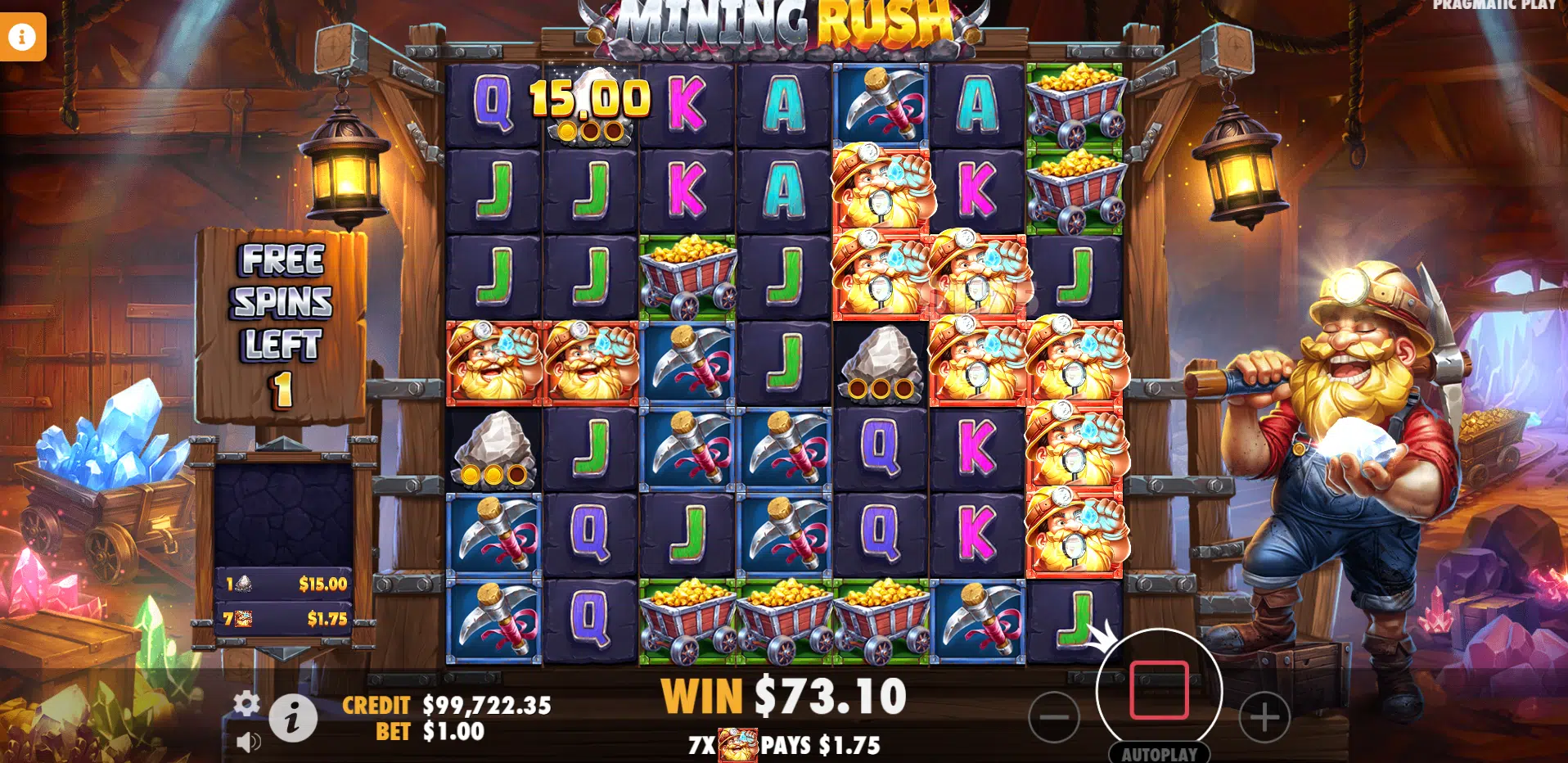 Mining Rush - Free Spins