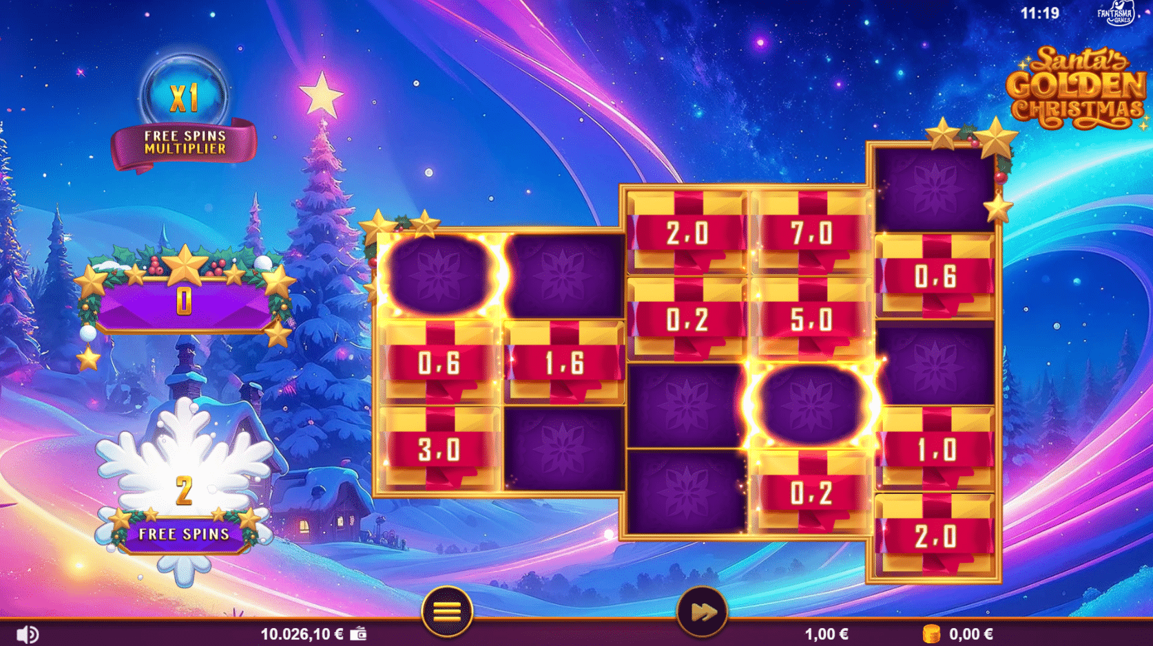 Santa's Golden Christmas - Free Spins