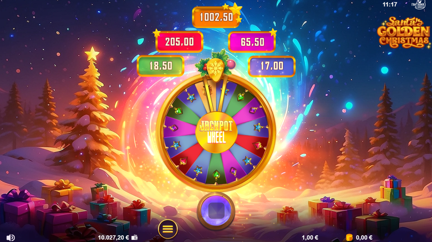 Santa's Golden Christmas - Jackpot Wheel