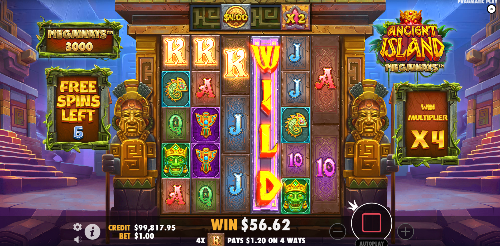 Ancient Island Megaways - Free Spins