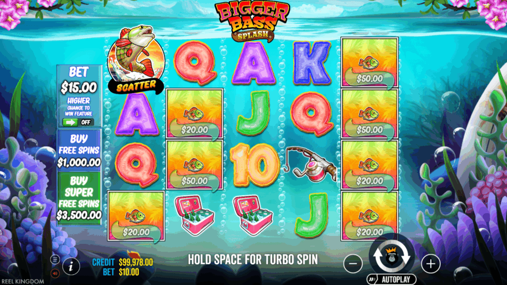 Bigger Bass Splash Base Game