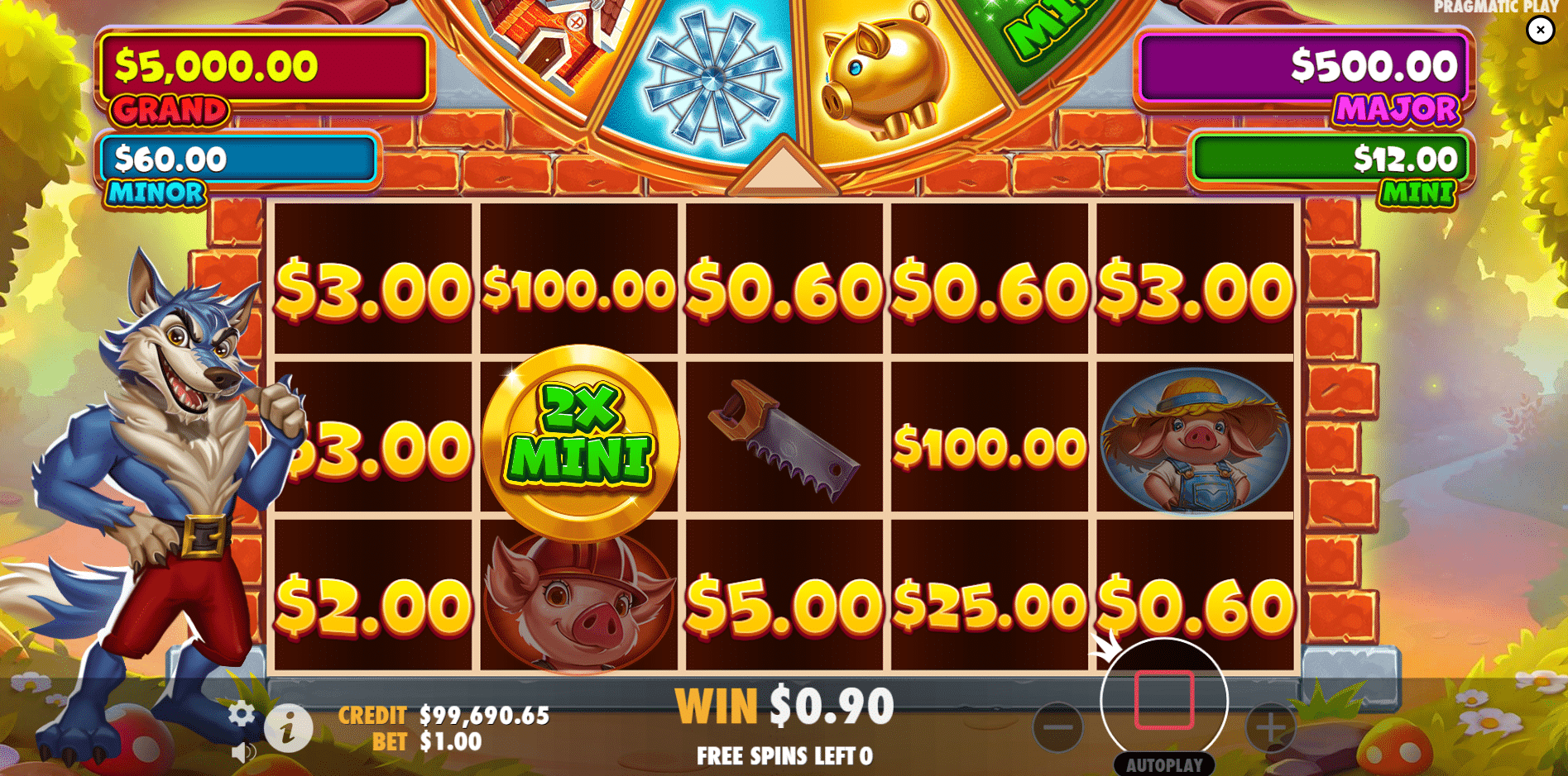 Brick House Bonanza - Free Spins