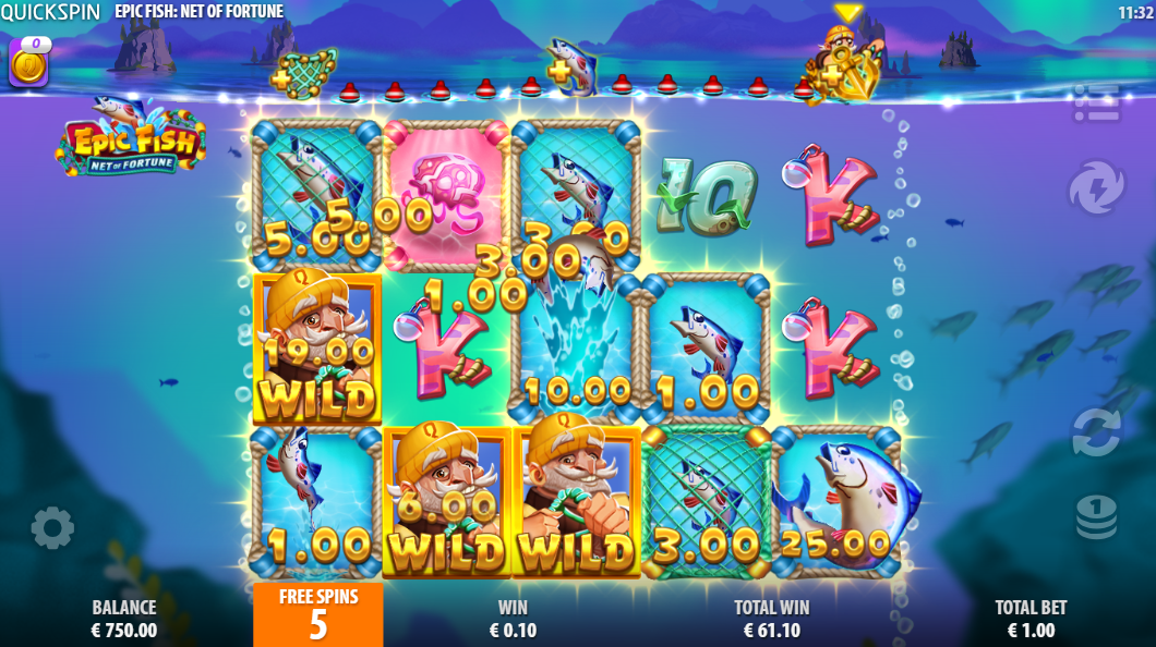 Epic Fish Net of Fortune - Fisherman Legend Free Spins