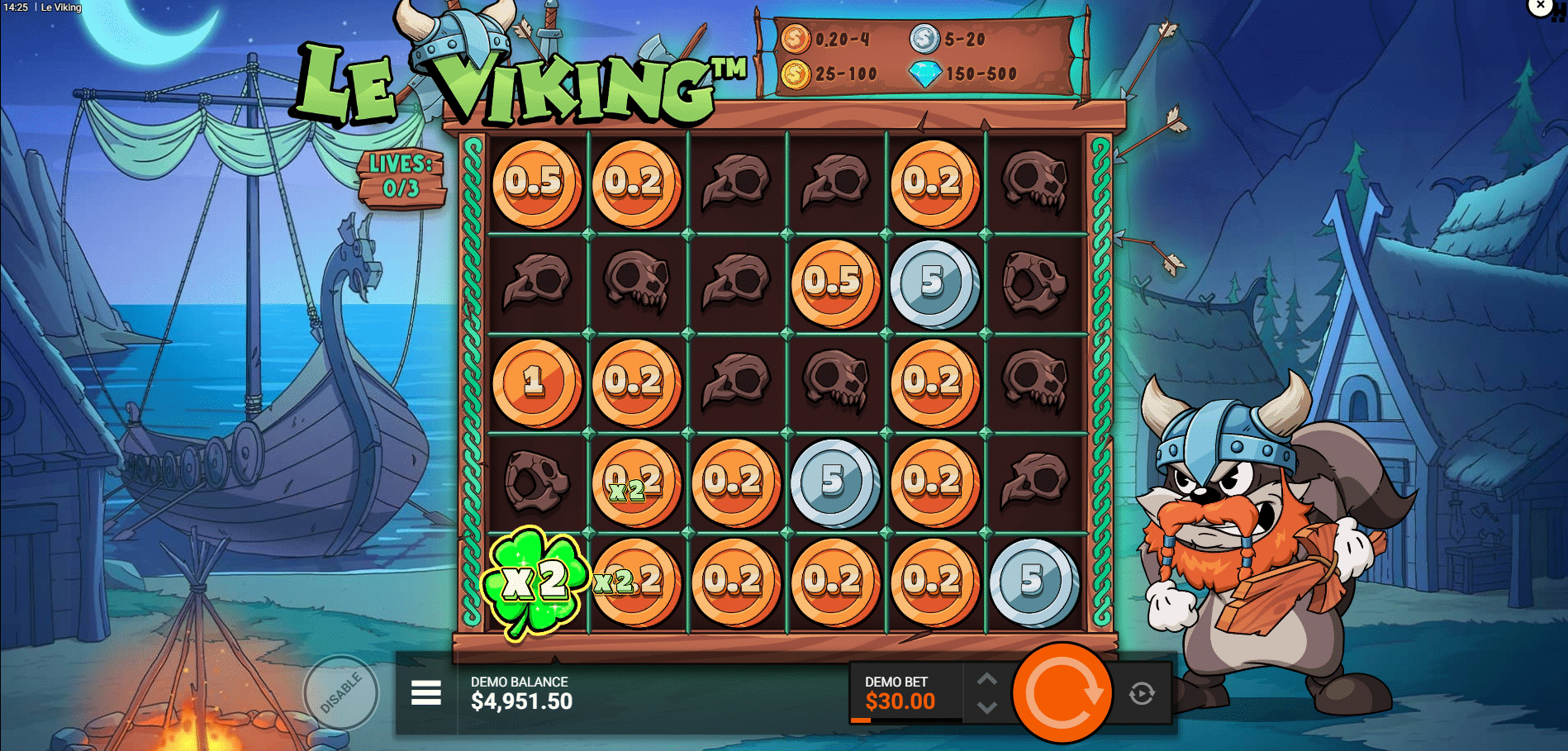 Le Viking - Raid Spins Mode