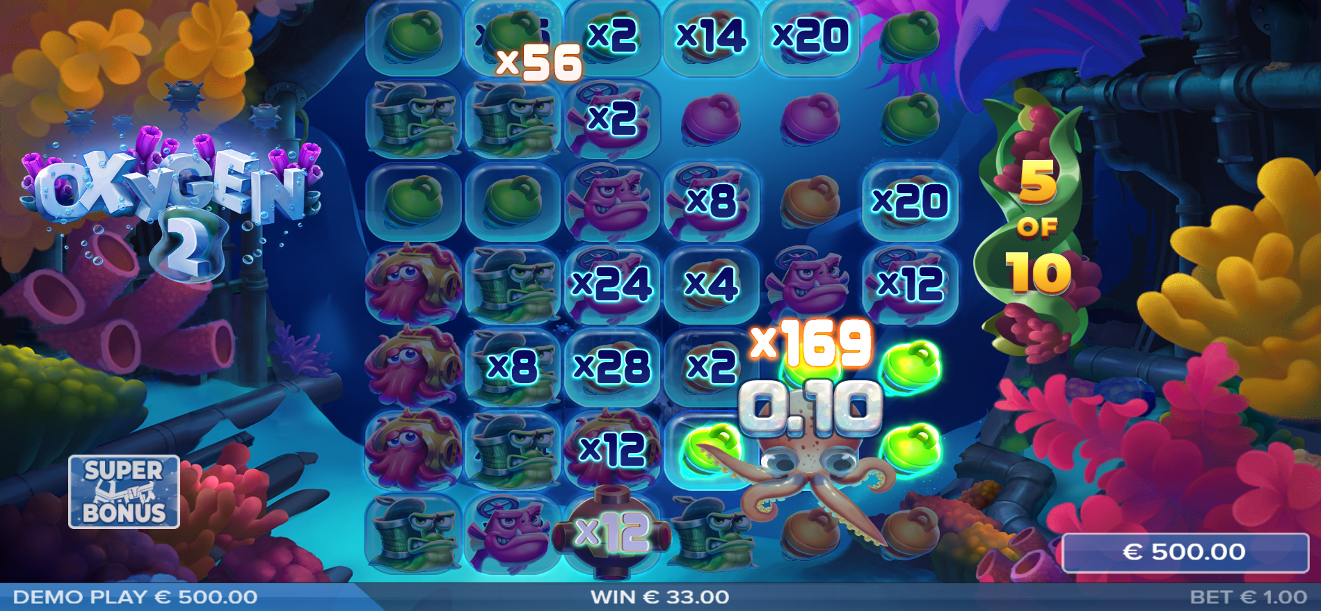 Oxygen 2 - Super Free Spins