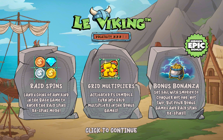 Le Viking Welcome Page