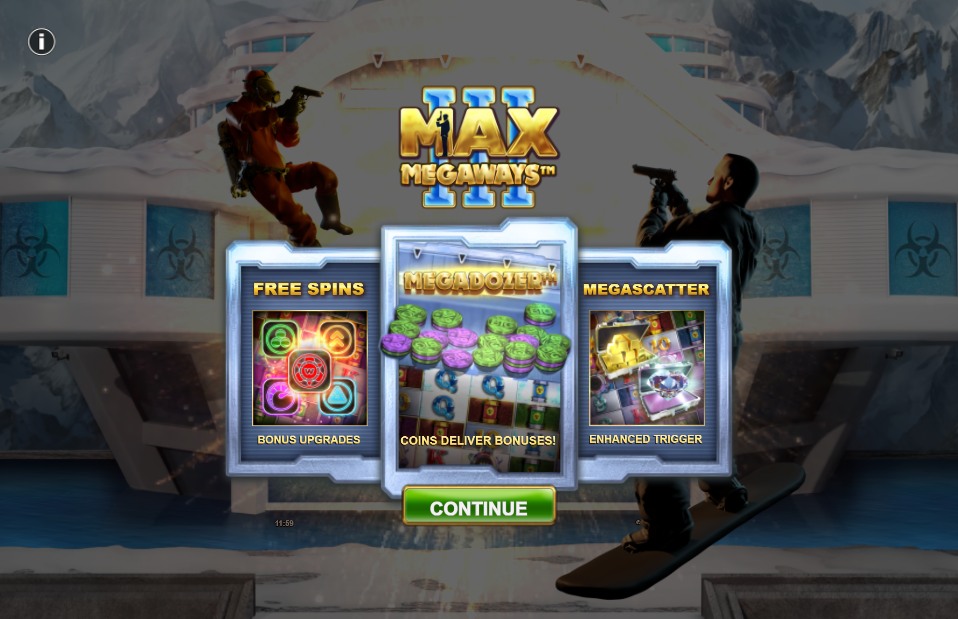 Max Megaways 3 Welcome Page