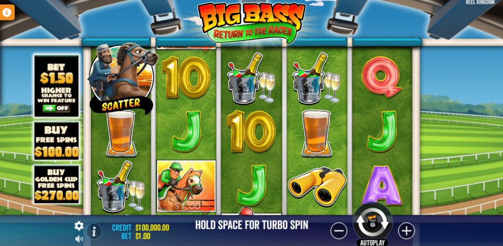 Big Bass Return to the Races - Base Game