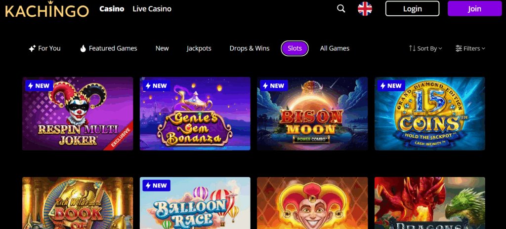 Kachingo Slot Games Screenshot