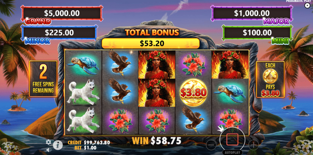 Volcano Goddess - Free Spins