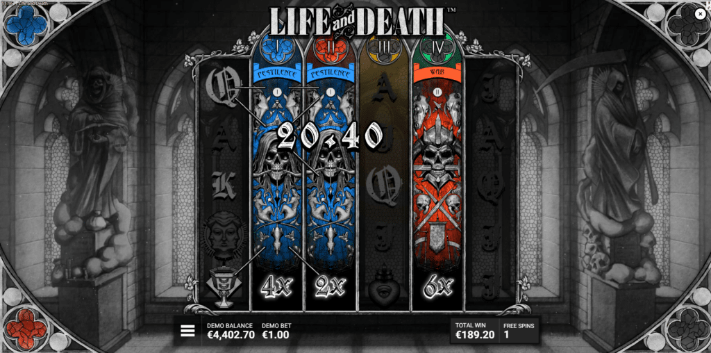 Life and Death - Reckoning Free Spins