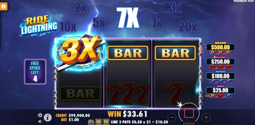 Ride the Lightning - Free Spins