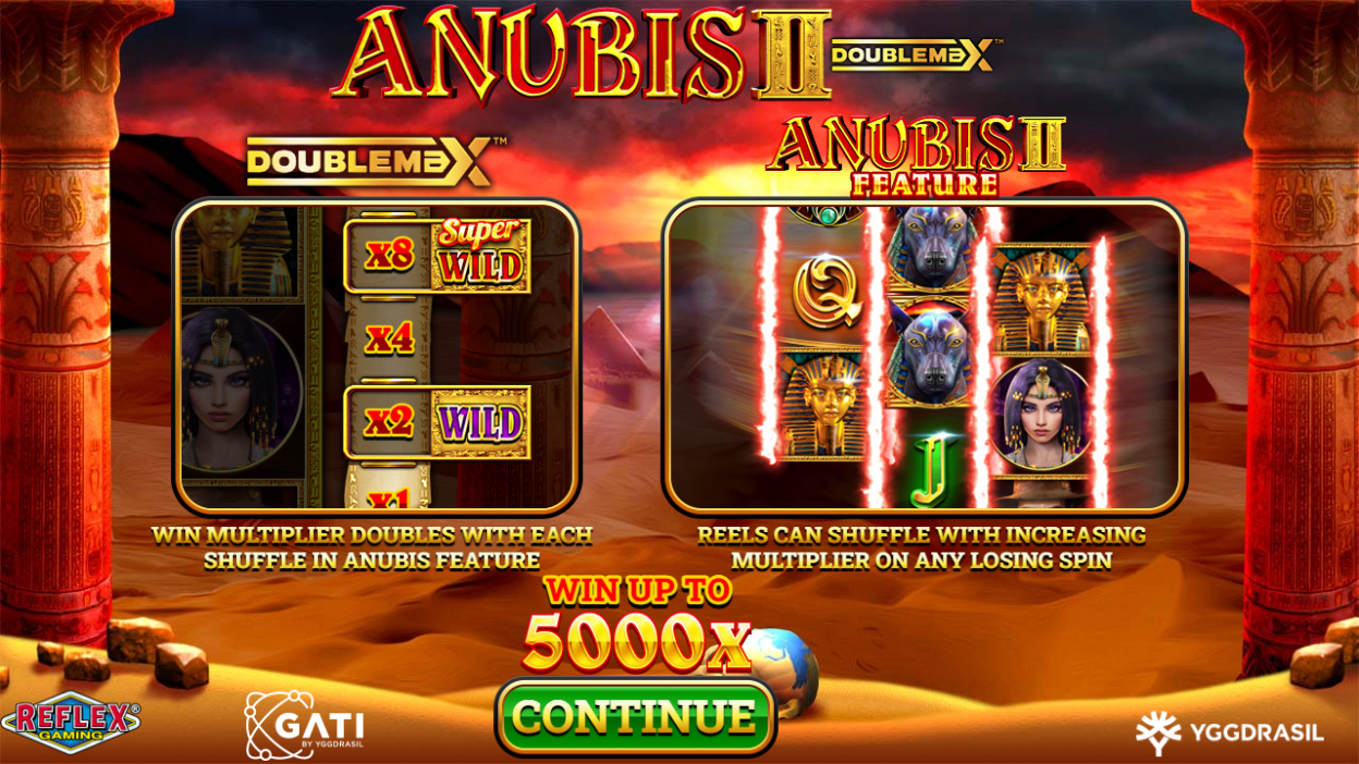 Anubis 2 DoubleMax Welcome Page