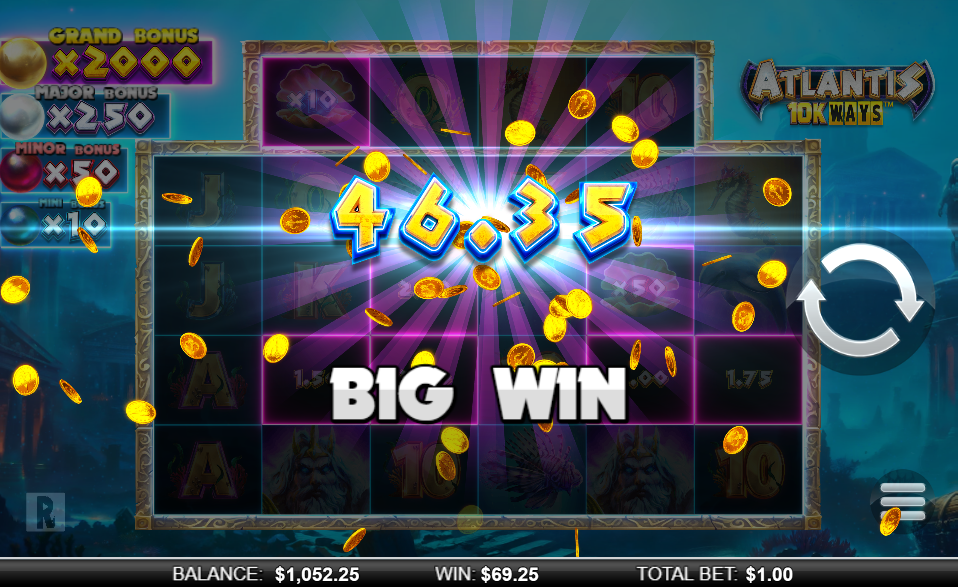 Atlantis 10K Ways Big Win