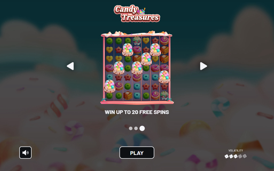 Candy Treasures Welcome Page
