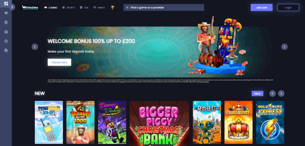 Winissimo Welcome Bonus