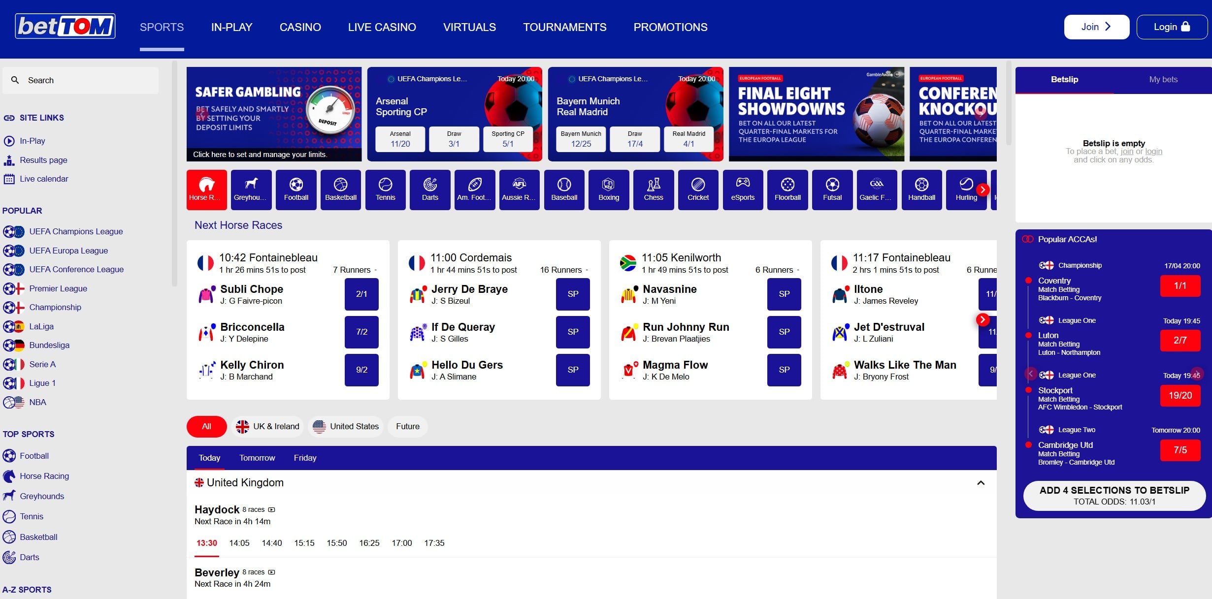 BetTOM Sportsbook