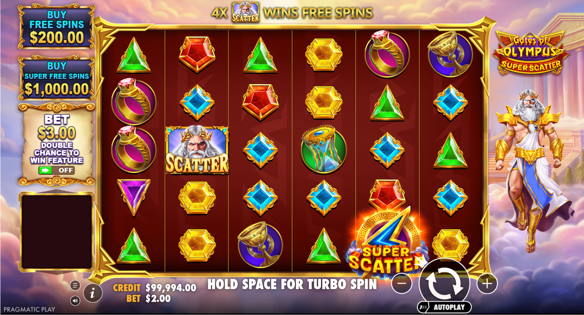 Gates of Olympus Super Scatter Symbol