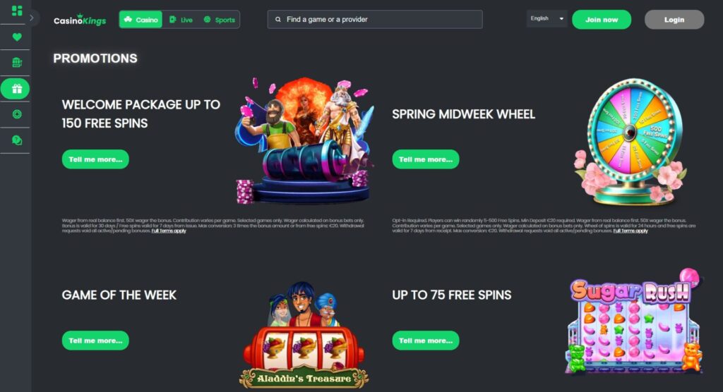 Casino Kings screen shot promos