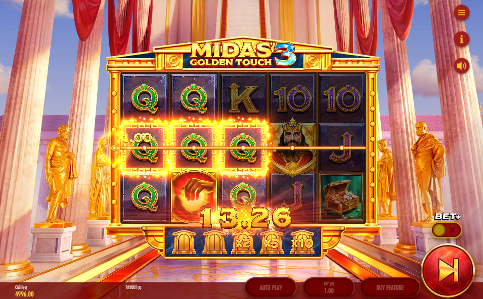 Midas Golden Touch 3 Big Win