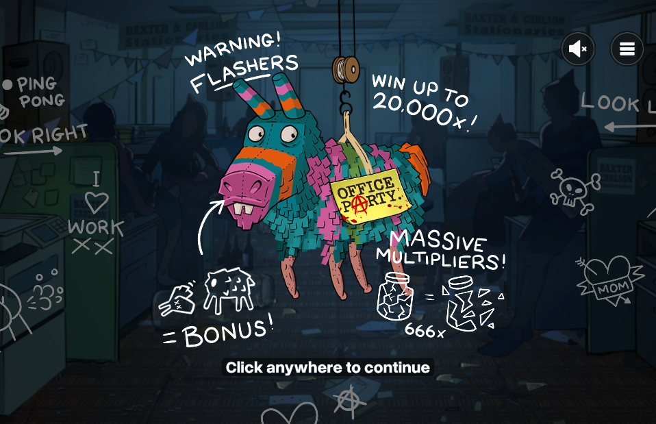 Office Party Welcome Page