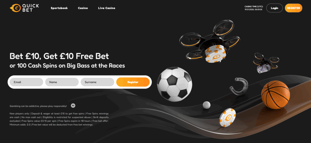 quickbet welcome offer 2026