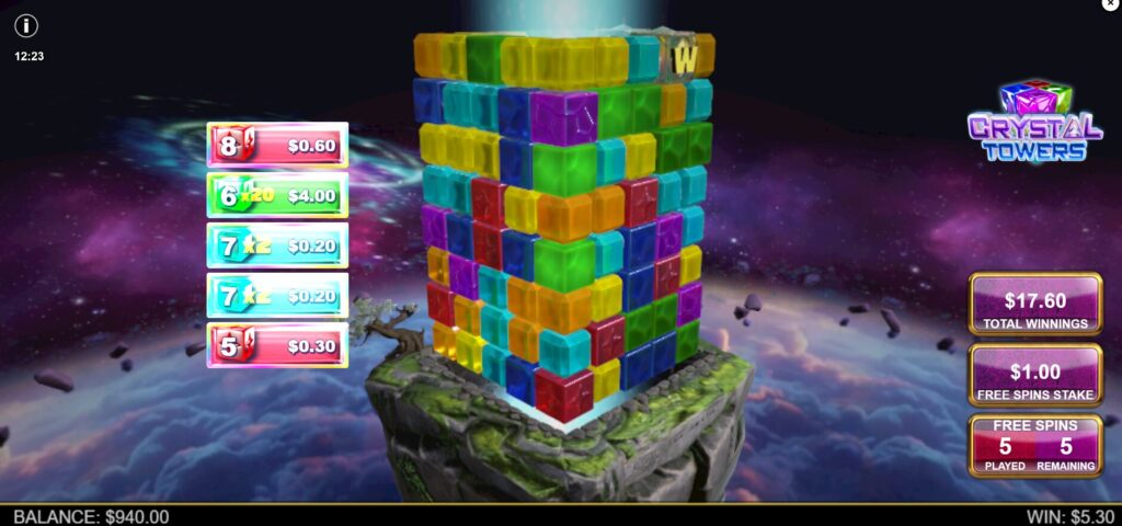 Crystal Towers - Free Spins