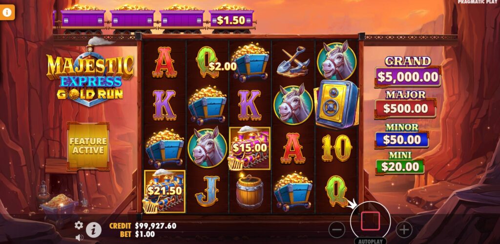 Majestic Express Gold Run - Money Collect Feature