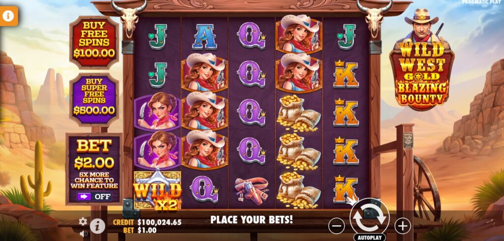 Wild West Gold Blazing Bounty - Base Game