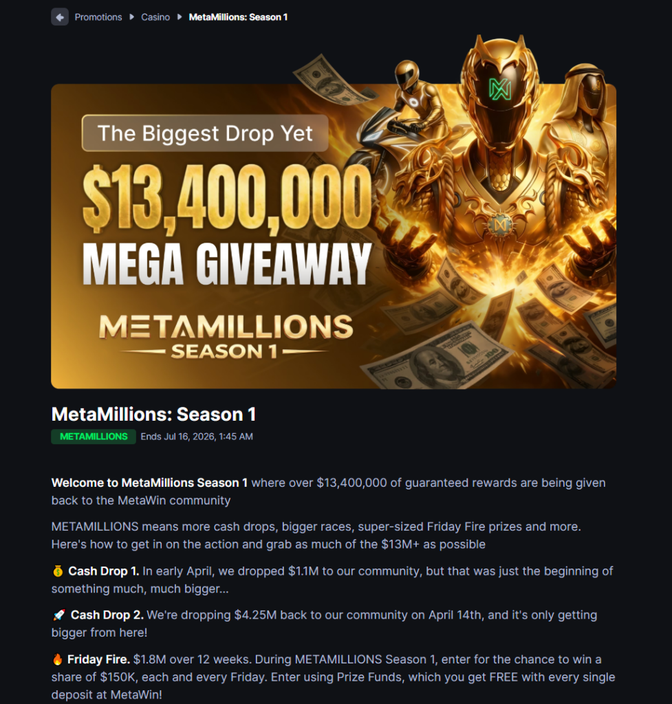 metawin megamillions 