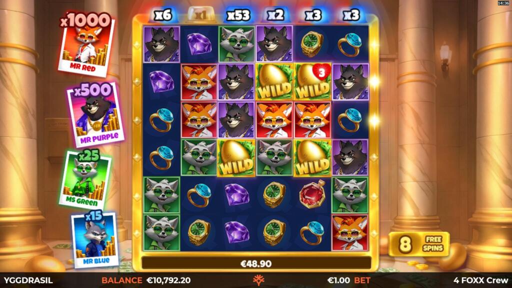 4 FOXX Crew Free Spins