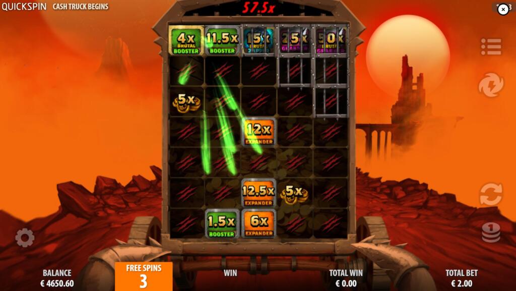 Cash Truck Begins Free Spins