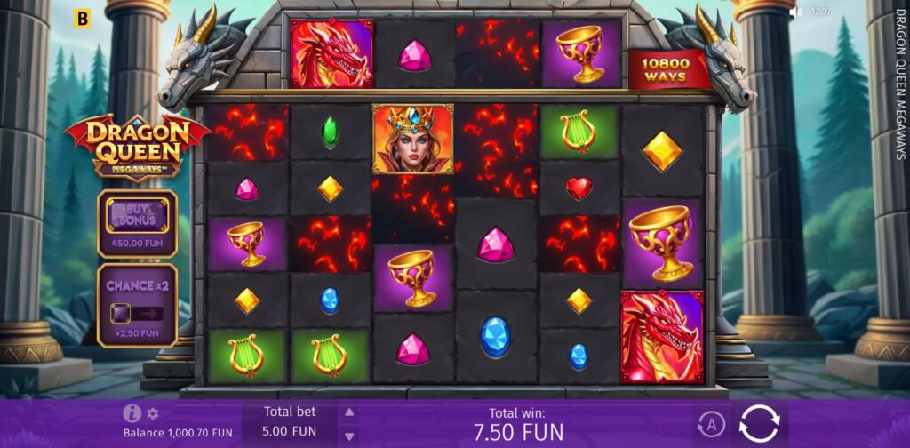 Dragon Queen Megaways Cascading Symbols