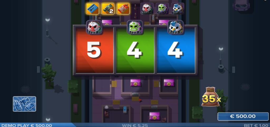 Each Heist character will move a number of posiitons, determined by the meter