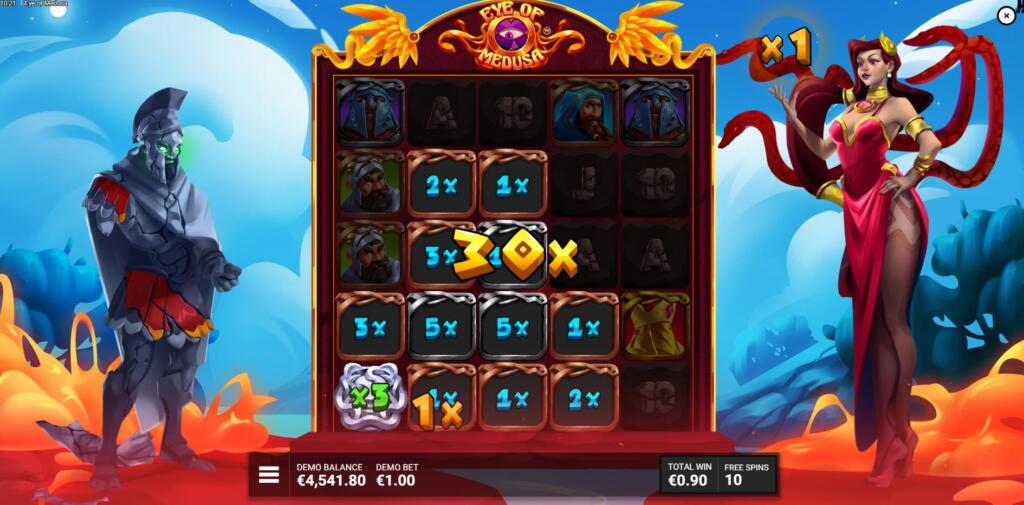 Eye of Medusa Gorgon's Gold Free Spins