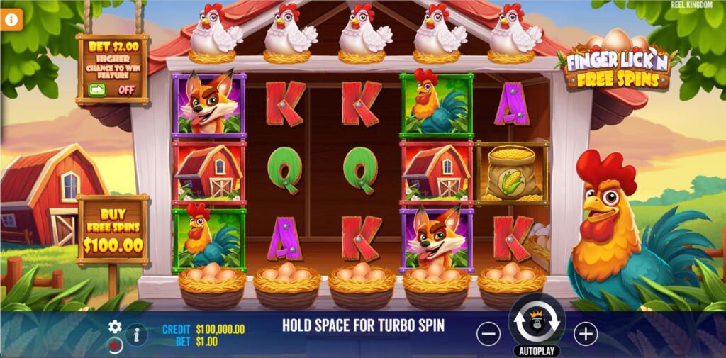 Finger Lick'n Free Spins Base Game