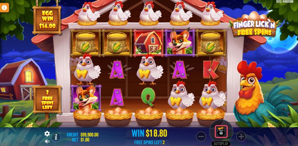 Finger Lick'n Free Spins Bonus Round