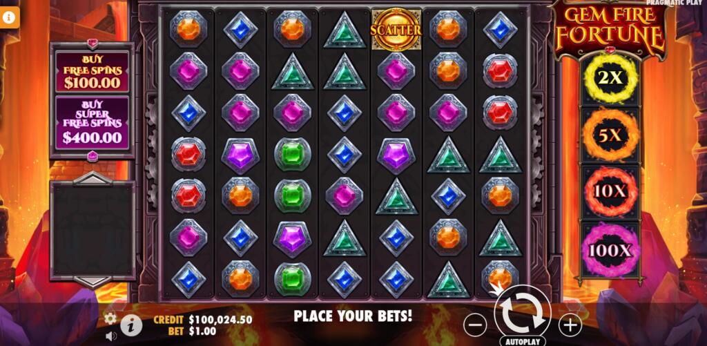 Gem Fire Fortune Base Game